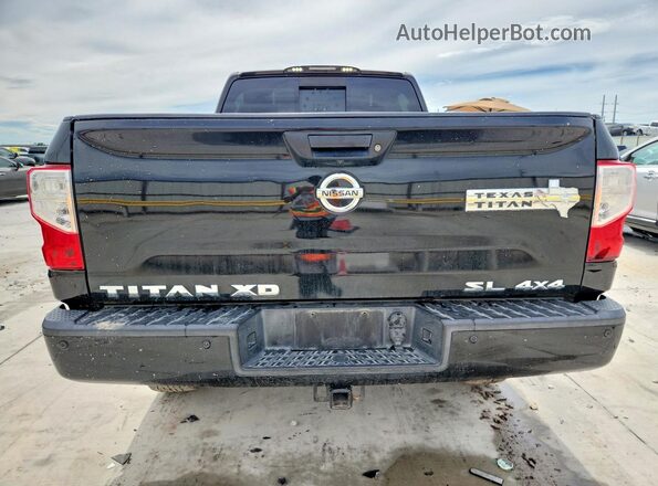 1N6BA1F49HN564814 2017 NISSAN TITAN Black Вид ззаду