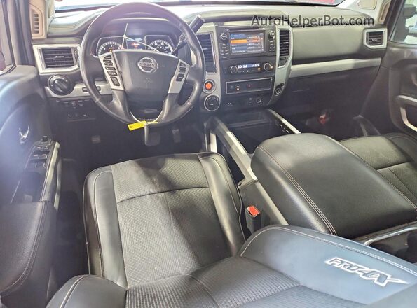 1N6BA1F4XGN504863 2016 NISSAN TITAN Burgundy Вид панелі приладів