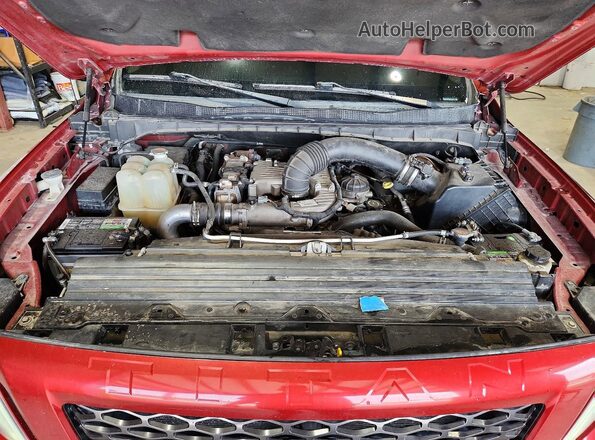 1N6BA1F4XGN504863 2016 NISSAN TITAN Burgundy Вид задньої частини салону