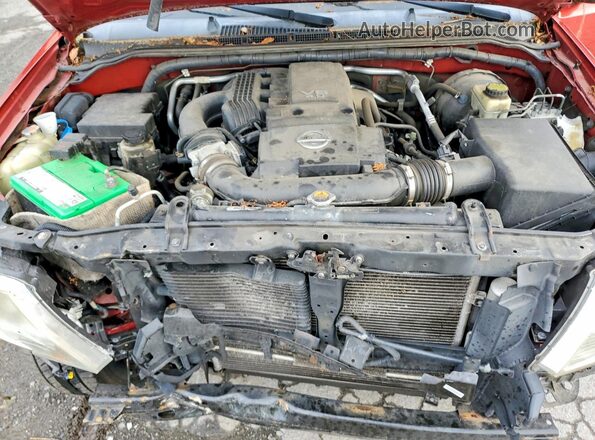 1N6DD0ER3HN704136 2017 NISSAN FRONTIER Red უკანა სალონის ხედი