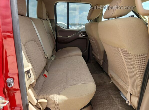 1N6DD0ERXHN726196 2017 NISSAN FRONTIER Red უკანა სავარძლების ხედი