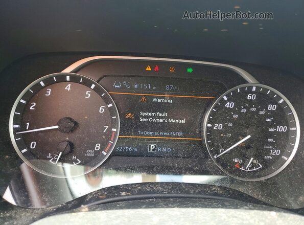 1N6ED1CL1RN646215 2024 NISSAN FRONTIER White Instrument cluster view