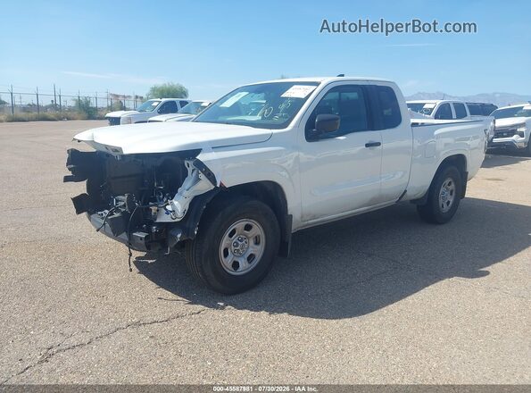 1N6ED1CL8SN647044 2025 NISSAN FRONTIER White Vista tres cuartos delantera izquierda