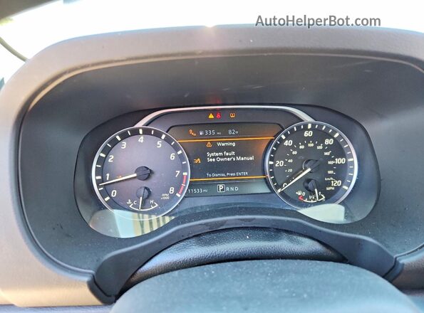 1N6ED1CLXSN628740 2025 NISSAN FRONTIER Black Вид щитка приладів