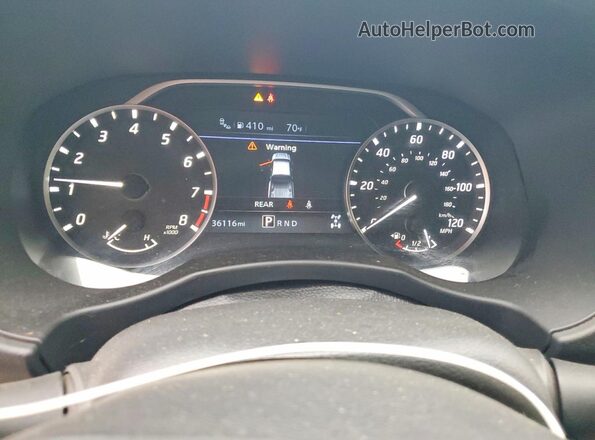 1N6ED1CM3SN606183 2025 NISSAN FRONTIER White Вид щитка приладів