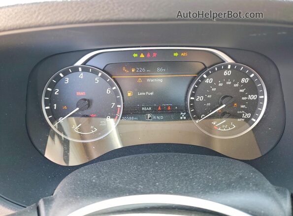 1N6ED1CMXRN674376 2024 NISSAN FRONTIER White Instrument cluster view