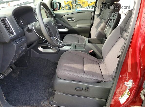 1N6ED1EJ2NN683327 2022 NISSAN FRONTIER Burgundy წინა სალონის ხედი