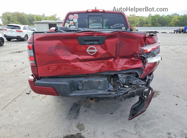 1N6ED1EJ2NN683327 2022 NISSAN FRONTIER Burgundy უკანა ხედი