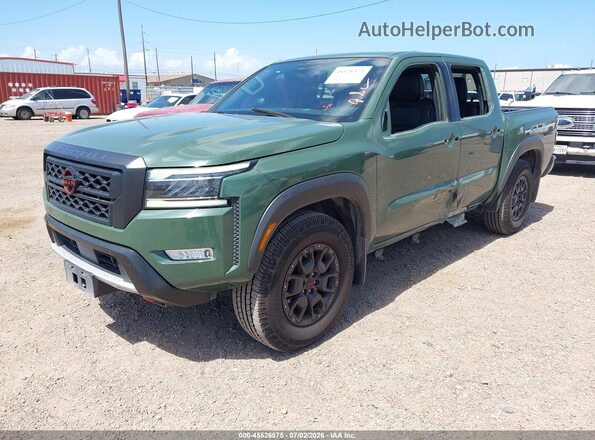 1N6ED1EJ5NN614809 2022 NISSAN FRONTIER Зеленый Передняя левая четверть