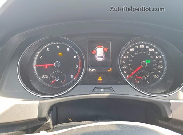 1V21C2CA9LC230259 2020 VOLKSWAGEN ATLAS White ხელსაწყოთა პანელის ხედი