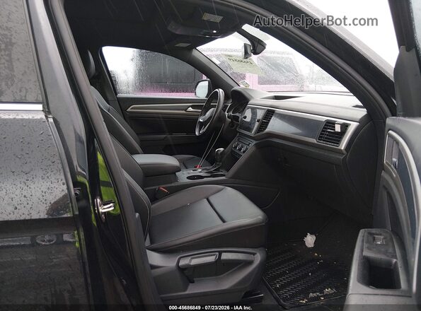 1V25E2CAXLC229858 2020 VOLKSWAGEN ATLAS Black Widok wnętrza z przodu