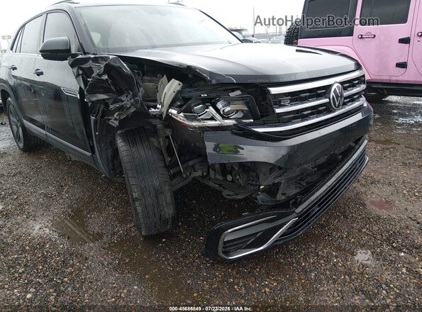 1V25E2CAXLC229858 2020 VOLKSWAGEN ATLAS Black Widok z przodu