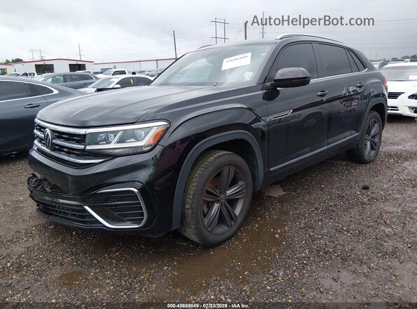 1V25E2CAXLC229858 2020 VOLKSWAGEN ATLAS Black Przód lewy