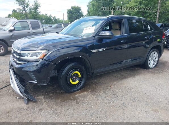 1V26E2CA9LC229970 2020 VOLKSWAGEN ATLAS Black წინა მარცხენა ხედი სამი მეოთხედიდან