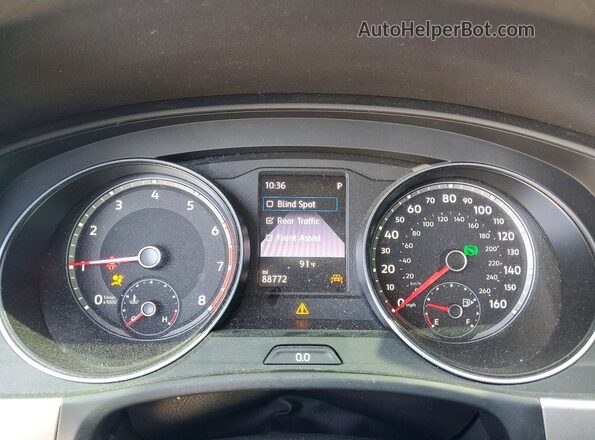 1V2AC2CA1LC208014 2020 VOLKSWAGEN ATLAS Black Вид щитка приладів