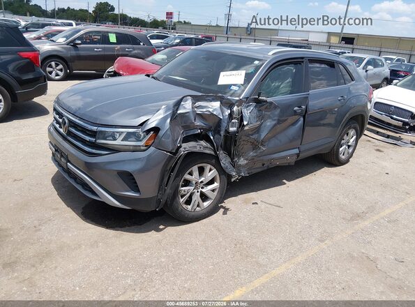 1V2AC2CAXLC201322 2020 VOLKSWAGEN ATLAS Gray Vista tres cuartos delantera izquierda