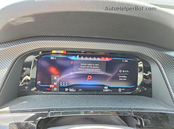 1V2AE2CA0RC202353 2024 VOLKSWAGEN ATLAS Black Вид щитка приладів