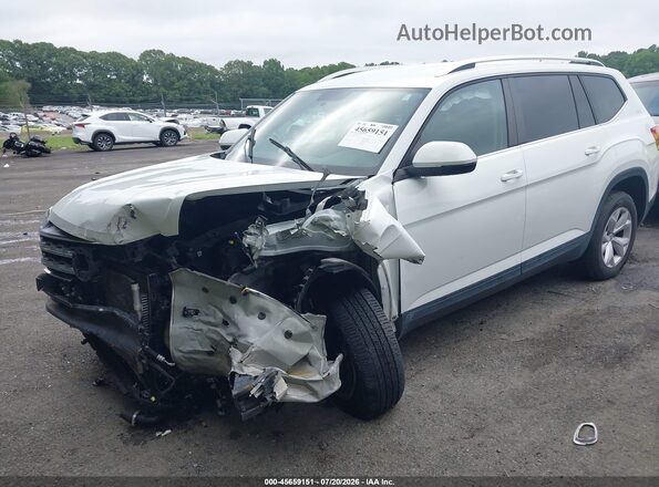 1V2AP2CA1JC591910 2018 VOLKSWAGEN ATLAS White წინა მარცხენა ხედი სამი მეოთხედიდან