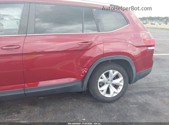 1V2AP2CA2JC536706 2018 VOLKSWAGEN ATLAS Red Դիմացի տեսք