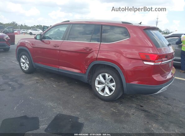 1V2AP2CA2JC536706 2018 VOLKSWAGEN ATLAS Red Հետևի ձախ