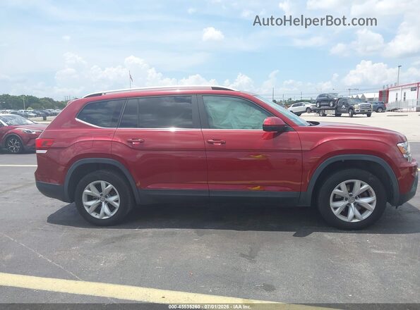 1V2AP2CA2JC536706 2018 VOLKSWAGEN ATLAS Red Սալոնի հետևի տեսք