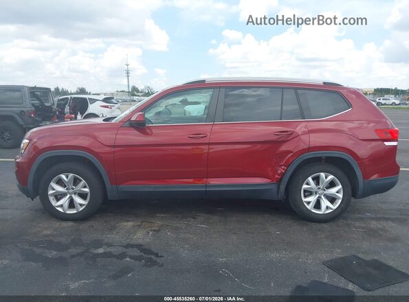 1V2AP2CA2JC536706 2018 VOLKSWAGEN ATLAS Red Սալոնի 360 աստիճան տեսք