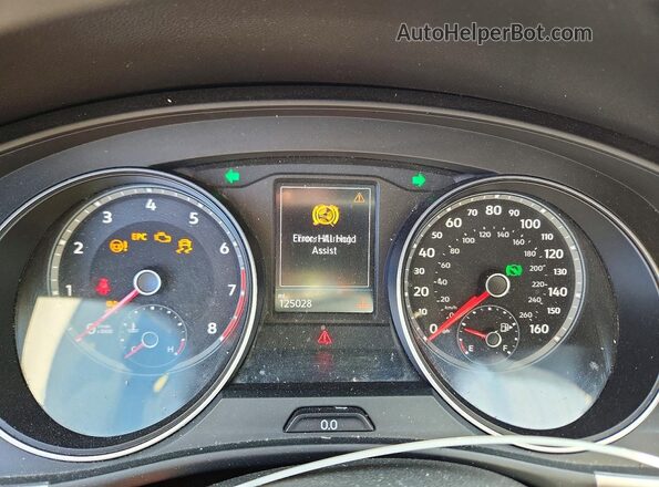 1V2AP2CA3JC538335 2018 VOLKSWAGEN ATLAS Black Widok zestawu wskaźników