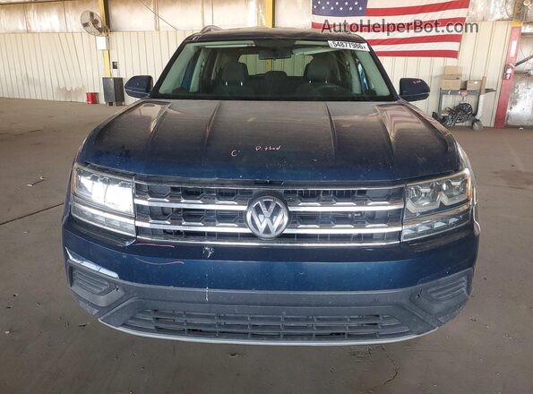 1V2AP2CA4JC597099 2018 VOLKSWAGEN ATLAS Blue Вид спереду