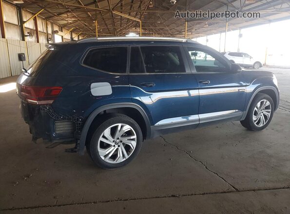 1V2AP2CA4JC597099 2018 VOLKSWAGEN ATLAS Blue Задня права чверть
