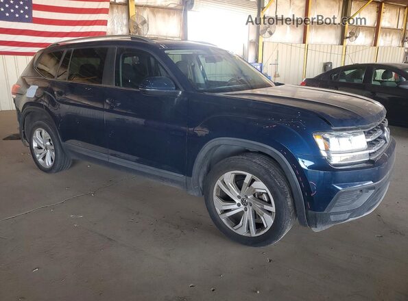 1V2AP2CA4JC597099 2018 VOLKSWAGEN ATLAS Blue Передня права чверть