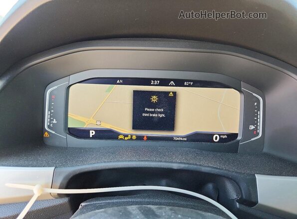 1V2BC2CA2NC213570 2022 VOLKSWAGEN ATLAS Gray Widok zestawu wskaźników