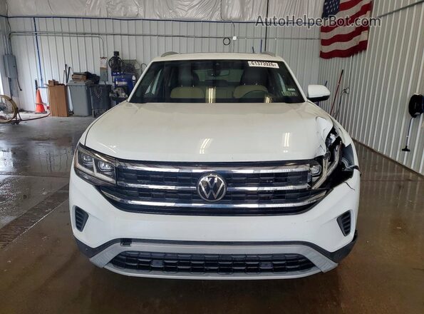 1V2BC2CA9MC225455 2021 VOLKSWAGEN ATLAS White Widok z przodu