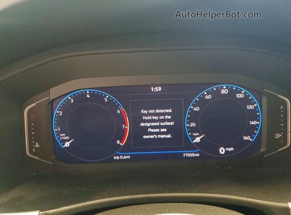 1V2BC2CA9MC225455 2021 VOLKSWAGEN ATLAS White Widok zestawu wskaźników