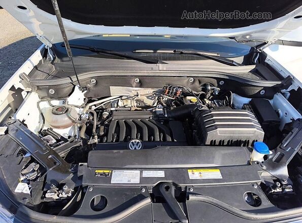 1V2BE2CA2PC224775 2023 VOLKSWAGEN ATLAS White Vista del compartimento del motor