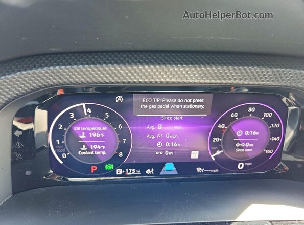 1V2BE2CA2RC238632 2024 VOLKSWAGEN ATLAS Черный Вид щитка приборов