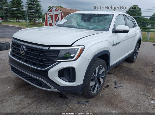 1V2BE2CA6SC228952 2025 VOLKSWAGEN ATLAS White Առջևի ձախ երեք քառորդ տեսարան