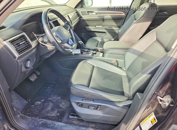 1V2BP2CA3MC504954 2021 VOLKSWAGEN ATLAS Black Widok wnętrza z przodu