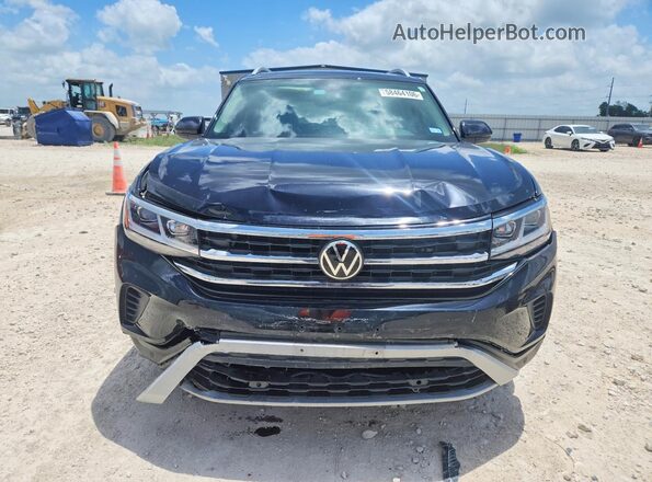 1V2BR2CA2MC529029 2021 VOLKSWAGEN ATLAS Black Դիմացի տեսք