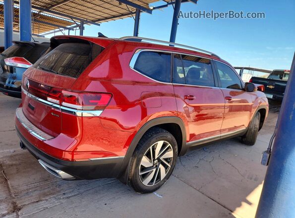 1V2BR2CA3RC504079 2024 VOLKSWAGEN ATLAS Red Հետևի աջ