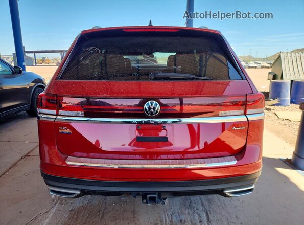 1V2BR2CA3RC504079 2024 VOLKSWAGEN ATLAS Red Հետևի տեսք