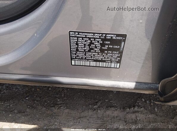 1V2BR2CA4RC512837 2024 VOLKSWAGEN ATLAS Gray Engine compartment view
