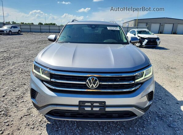 1V2BR2CAXMC504296 2021 VOLKSWAGEN ATLAS Серебряный Вид спереди