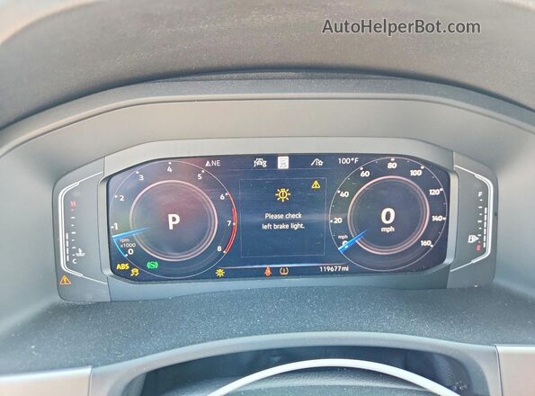 1V2BR2CAXMC504296 2021 VOLKSWAGEN ATLAS Серебряный Вид щитка приборов