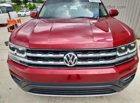 1V2CR2CA0JC536173 2018 VOLKSWAGEN ATLAS Red Вид підкапотного простору