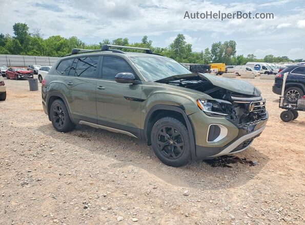 1V2CR2CA0RC552014 2024 VOLKSWAGEN ATLAS Зеленый Передняя правая четверть