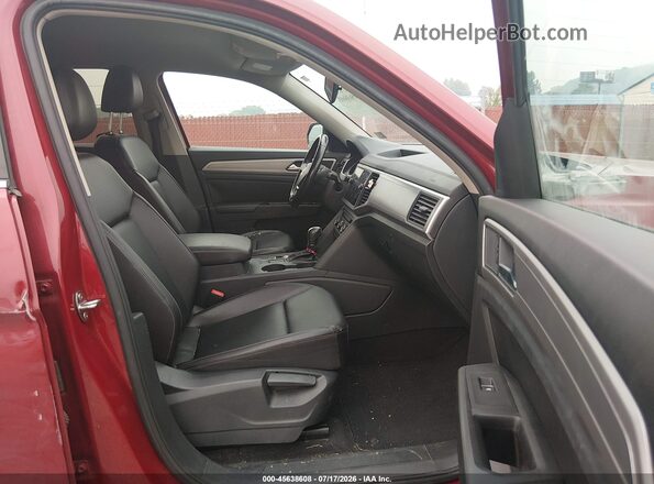 1V2CR2CA3JC522512 2018 VOLKSWAGEN ATLAS Burgundy Widok wnętrza z przodu