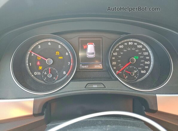 1V2CR2CA4JC561349 2018 VOLKSWAGEN ATLAS Black Widok zestawu wskaźników