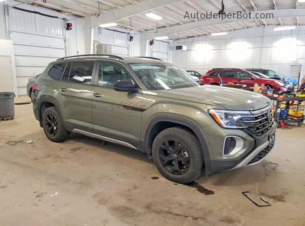 1V2CR2CA8SC502242 2025 VOLKSWAGEN ATLAS Green Передня права чверть