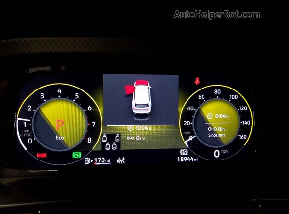 1V2CR2CA8SC502242 2025 VOLKSWAGEN ATLAS Green Вид щитка приладів
