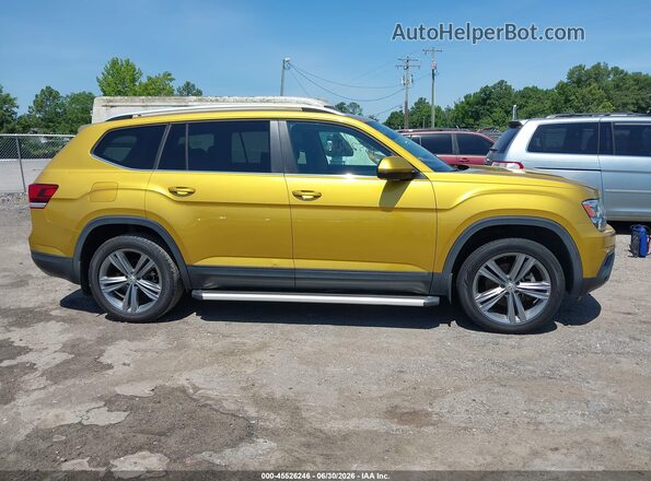 1V2CR2CAXJC545429 2018 VOLKSWAGEN ATLAS Желтый Вид задней части салона